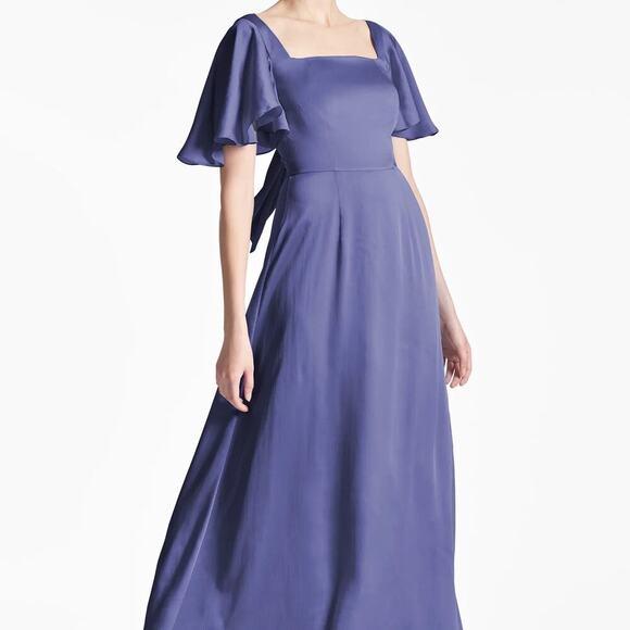 Sachin & Babi | Aurora Satin A-Line Gown - Picture 2 of 8